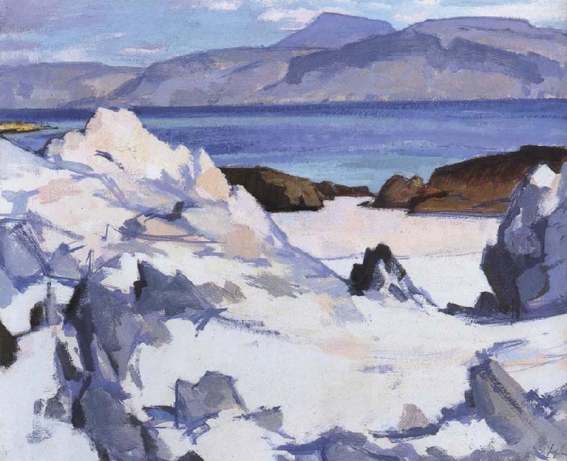 Samuel John Peploe Green Sea,Iona France oil painting art